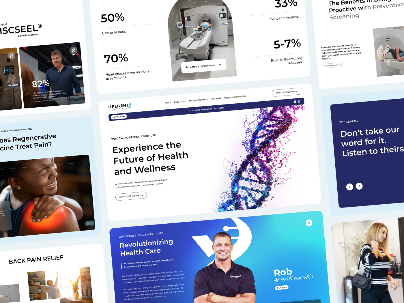 Example of Healthcare Web Design & Development